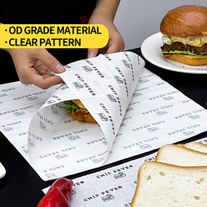 Papel Antigrasa e Impermeable Impreso Personalizado, Tamaño Personalizado, Ecológico y Biodegradable para Papas Fritas/<span class=keywords><strong>Pollo</strong></span> Frito - Product Image 6