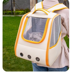Factory direct supply of portable, breathable, large-capacity <b>cat</b> <b>backpacks</b> for outings and pet supplies. - Product Image 1