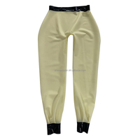 Pantalon Sexy en Latex Transparent en caoutchouc, costume unisexe en Latex OEM ODM