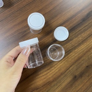 <b>Plastic</b> Sample Cup 40ml With Lid For Urine Sputum <b>Stool</b> Collection - Product Image 2