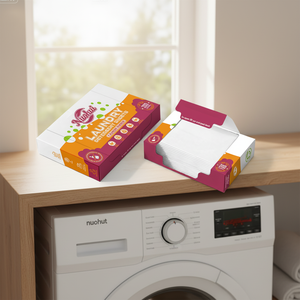 Nuohui Foglietti per Bucato Biodegradabili Zero Waste Flowers of <span class=keywords><strong>Paradise</strong></span>, Detersivo Sostenibile Senza Plastica in Strisce - Product Image 1