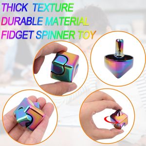 ADHD công cụ mini ngón tay ma thuật cho Fidget Cube Spinner EDC Fidget chống lo âu giảm căng thẳng kim loại hợp kim nhôm VK - Product Image 3