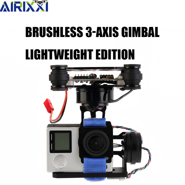 AIRIXXI 2-Axis Gimbal for 3/3+/4-CNC Aluminum 2208 KV80 Brushless Motor BGC3.0 Controller 12V 3S LiPo