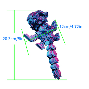 Servicios de Prototipado Rápido y Mecanizado: Artesanía Tradicional China Impresa en 3D con Tecnología FDM, León Danzante, Decoración de Año Nuevo, Regalo Festivo - Product Image 2