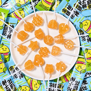 Vente en gros en vrac Chèvrefeuille Pamplemousse Bonbons durs Fruités Sucette Aigre Doux Collations Rafraîchissantes Enfants Sac 100g - Product Image 1