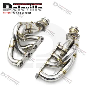 Racing Car Exhaust System For Ferrari F430 Spider 4.3L 2005-2009 Stainless Steel Exhaust Manifold Exhaust Pipes