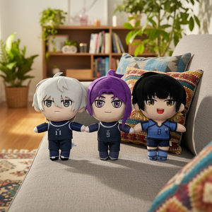 Venta al por Mayor de Peluches de BLUE LOCK: <span class=keywords><strong>Nagi</strong></span> <span class=keywords><strong>Seishiro</strong></span>, Mikage Reo, Bachira Meguru, 20CM, Súper Suaves, Rellenos de Algodón PP, Unisex, para Mayores de 14 Años, para Fiestas - Product Image 3