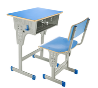 Table de collège élémentaire Mobilier de salle de classe Étudiant Étude Bureau et chaise réglables