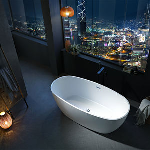 Kapalı serbest duran akrilik küvet banyo yalnız yalnız ıslatma küvetler süzgeç yapay taş oteller banyo - Product Image 3