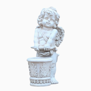 Parcs extérieurs et scènes commerciales <span class=keywords><strong>Love</strong></span> Theme Angel Flower Jars Sculptures musicales en PRF pour cours et pelouses communautaires - Product Image 5