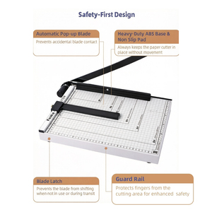 B4 B5 coupe-papier épaissir coupe-papier longueur de coupe <span class=keywords><strong>guillotine</strong></span> de qualité commerciale coupe-papier à Base métallique avec guides - Product Image 5