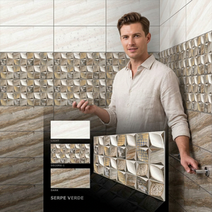 12x24 pulgadas Venta caliente Sepre Verde Diseñador Cerámica 30x60cm Azulejos de pared brillantes digitales 300x600mm de Italia Mejor calidad de grado - Product Image 1