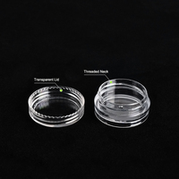 Pot en plastique transparent 5g 5ml, Logo personnalisé, autocollant avec couvercle, pour la lotion et la crème cosmétique, pièces