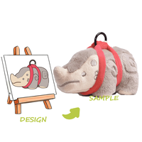 Gymnastique : Peluche longue en nylon brodée et lestée personnalisée, 15 cm