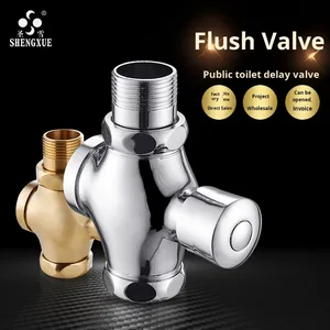 Válvula <span class=keywords><strong>de</strong></span> Descarga Manual <span class=keywords><strong>de</strong></span> Latón <span class=keywords><strong>de</strong></span> Alta Resistencia con Retardo y Cierre Automático para Baños Públicos Comerciales - Product Image 2