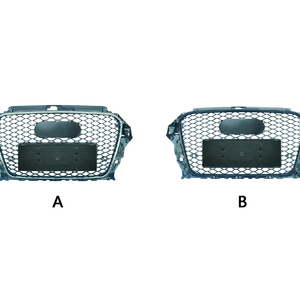 Red central RS3 modificada S3 para <span class=keywords><strong>Audi</strong></span> <span class=keywords><strong>A3</strong></span>, rejilla de parachoques delantero celular mejorada, Material ABS - Product Image 2