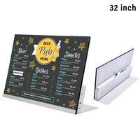 21.5 à 23.8 pouces Restaurant bureau numérique Table support écran Android Menu vidéo publicité panneau affichage tablette lecteur