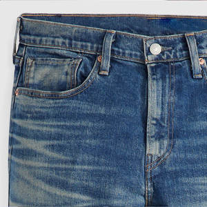 <span class=keywords><strong>Jeans</strong></span> a Gamba Dritta con Logo Personalizzato, Lavaggio <span class=keywords><strong>Stone</strong></span> Wash, Effetto Naturale Sbiadito, Comodi <span class=keywords><strong>Jeans</strong></span> in Denim Retrò all'Ingrosso per Uomo - Product Image 5