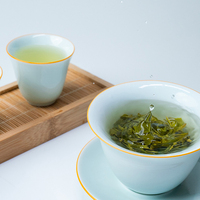 Dazhangshan Premium bio Dragon bien thé vert fait à la main Longjing Type de feuilles mobiles minceur thé boîte en vrac tasse emballage nouvel âge
