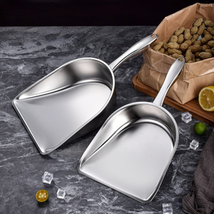 Pelle multifonctionnelle en acier inoxydable épaissi, grande capacité, pour le nettoyage des céréales, des aliments pour animaux, de la farine et des mélanges de grains - Product Image 3