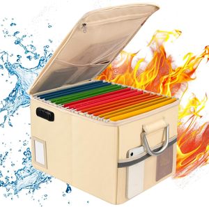 Home Office a prova di fuoco scatola per documenti 16.1X12.9 X 11in appeso cartella serratura a prova di fuoco armadietto di stoccaggio sicuro per legale - Product Image 1
