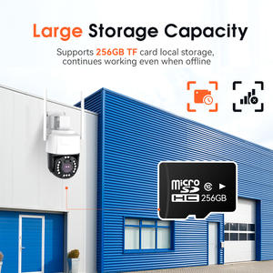 2MP Dış Mekan Güvenlik Kamerası Wifi Kamera 360 Derece Çift Lensli Ağ PTZ Ev Kamerası Kablosuz Çift Lensli CCTV <span class=keywords><strong>IP</strong></span> Kamera - Product Image 5