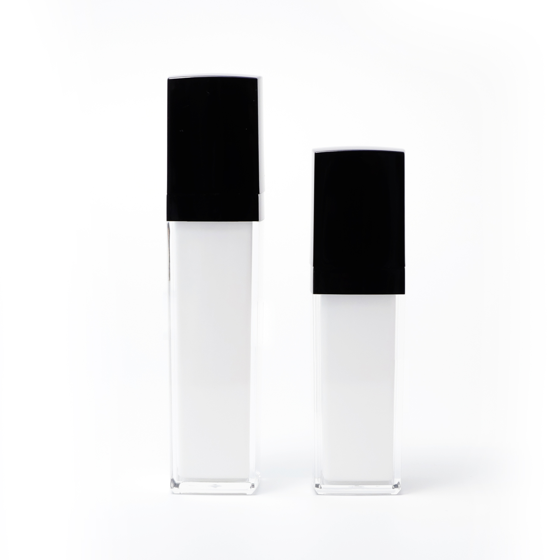 Простая горячая Распродажа, индивидуальная пустая Роскошная жидкая стеклянная бутылка для основы 30 мл 50 мл с насосом