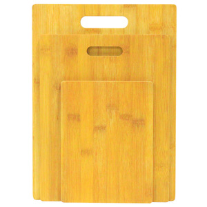 Juego de tablas de cortar personalizadas de tres piezas con asas, tabla de cortar de bambú, tabla de cortar comercial, cocina - Product Image 4