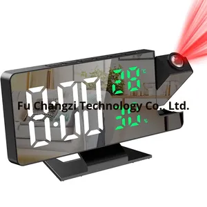 <strong>Multi</strong>-<strong>Function</strong> Smart Electronic Alarm <strong>Clock</strong> LED Digital Temperature Humidity Snooze Feature Time Memory for Bedrooms Table <strong>Clock</strong> - Product Image 6