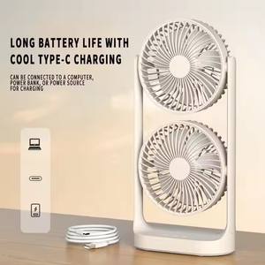 Hot-Selling New Wind <span class=keywords><strong>Air</strong></span> <span class=keywords><strong>Recirculation</strong></span> Fan Rechargeable USB Mini Double-Head Portable Desktop Fan - Product Image 5