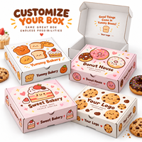 Boîtes d'emballage personnalisées pour la pâtisserie, boîtes à emporter pour pizza, pain, desserts, boîtes pliables en carton ondulé épais