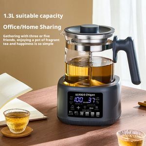 MultiFunctional 600W 1.3L Electric Tea-Maker Thickened Glass 316SS ClassA 72H Constant Temp Auto Shut-Off Home Hotel Outdoor - Product Image 5