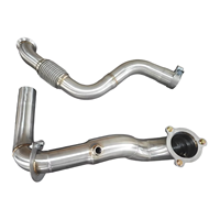 Downpipe Racing Stainless Steel Contach untuk Mercedes-Benz W176 A180 A200 A220 A250 1.6T 2.0T