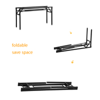 Cadre de table pliant de haute qualité de 72cm Installation facile Cadre de table en métal épais et durable Cadre de table de bureau de conférence