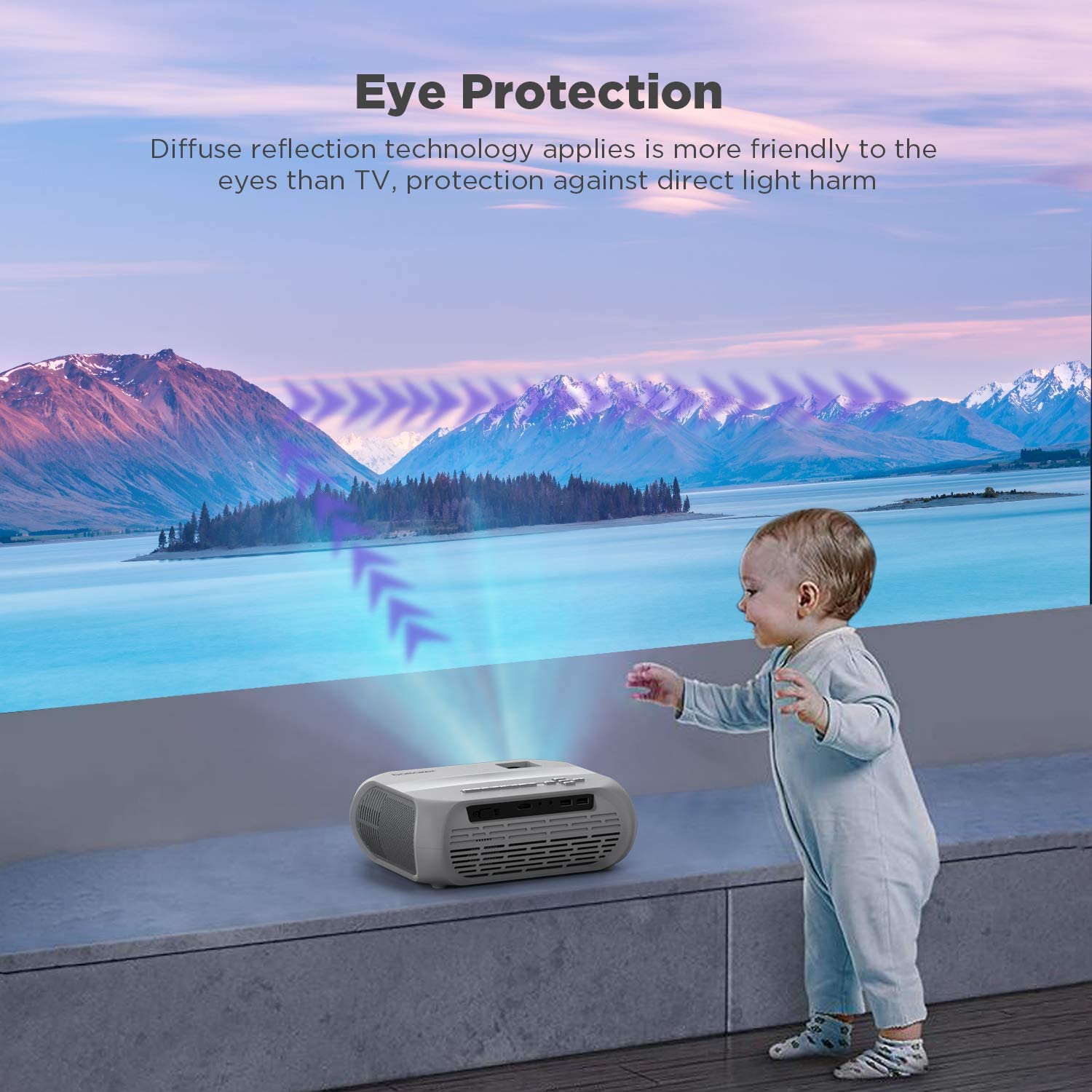 [Amazon Hot Mini HD 720P Projector]Factory ODM OEM Cheap Price High Brightness  LCD LED Portable Home Video Theater projector