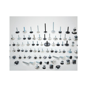 רגל שולחן כבד תמיכת רגל m10 חוט גזע פלסטיק רהיטים פילוס רגליים מתכווננות פלסטיק - Product Image 5