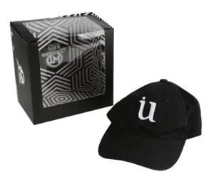 Kotak Hadiah Topi Bisbol Kemasan Topi Kertas Kustom dengan Jendela Bening