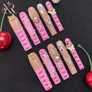 <span class=keywords><strong>Uñas</strong></span> Postizas Personalizadas al por Mayor, Juego <span class=keywords><strong>de</strong></span> <span class=keywords><strong>Uñas</strong></span> <span class=keywords><strong>de</strong></span> Diseño Colorido, <span class=keywords><strong>Uñas</strong></span> <span class=keywords><strong>Acrílicas</strong></span> Reutilizables, Proveedor OEM - Product Image 6