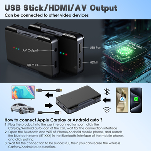 Boîtier universel Youtube Netflix Android media ai sans fil carplay pour voitures - Product Image 5