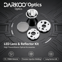 Réflecteur LED en aluminium avec lentille en PC pour projecteur COB, coupelle optique ronde personnalisée pour downlight et éclairage sur rail