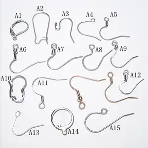 Accessoires en acier inoxydable hyperallergénique boucles d'oreilles résultats et composants crochet matériel fournitures de fabrication de bijoux fil d'oreille