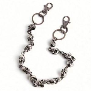 Vintage Punk Skull Zinc Alloy Heavy <b>Waist</b> <b>Chain</b> Men Cool Jeans Keychain Gothic Biker Fashion Accessories - Product Image 1