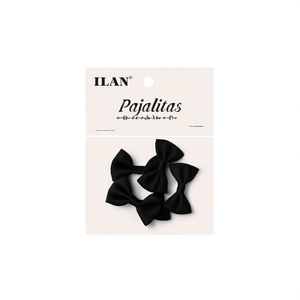 ILAN Bow Ties 3.0x1.5cm Mini pinces à cheveux noires pour femmes, couvre-chef de mariée, 8 pièces - Product Image 2