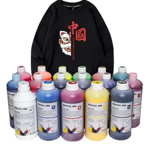 1000ml premium floresan mürekkep dtf kw kw dtf pigment mürekkep su bazlı l1800/1390/xp600/i3200/dx5 dtf yazıcı BASKI MAKİNESİ