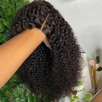 Perruques Courtes Bob Brésiliennes 100% Cheveux Humains Remy Ondulés Profonds 14 Pouces 13x4 avec Fermeture Frontale en Dentelle Transparente 180%