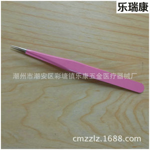 Lekang 03 Stainless Steel Precision Tweezers Curved Tip For Eyelash <b>Extension</b> <b>Nail</b> Art Pink Gold Silver Color - Product Image 3