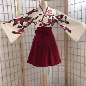 Kimono Sakura Girl, Vestido Vintage con Estampado Floral Estilo Japonés, Disfraz de Camelia para Mujer, <span class=keywords><strong>Haori</strong></span> Yukata, Ropa Asiática - Product Image 2