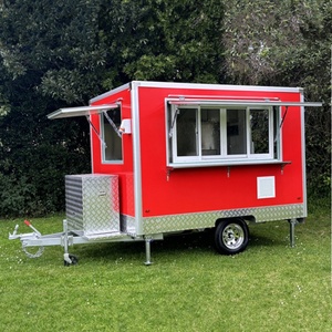 Remorque alimentaire mobile Dream Fly Qb-ft550 en fibre de verre et aluminium, chariot à glace extérieur, camion de boulangerie composite - Product Image 3