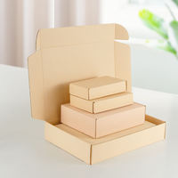 Cajas de Embalaje Reciclables Ecológicas de Construcción Duradera con Lámina Dorada Personalizables y Plegables para Envíos de Comercio Electrónico y Almacenes
