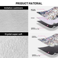 Tapis en fausse fourrure à prix de gros, nouveau design, imprimés en 3D, pour salon et hôtel